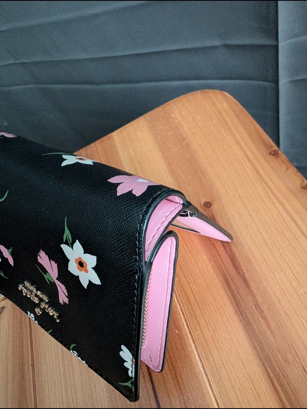 NWOT - kate spade Madison Floral Waltz Black Bifold Wallet - Picture 6 of 8